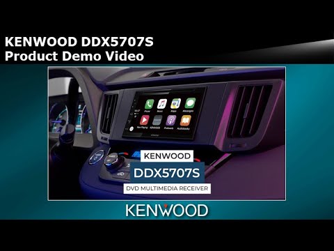 Kenwood DDX5707S 6.8″ CD/DVD Multimedia Receiver with Apple CarPlay, Android Auto, HD Radio + CMOS-230 Low-Profile Backup Camera