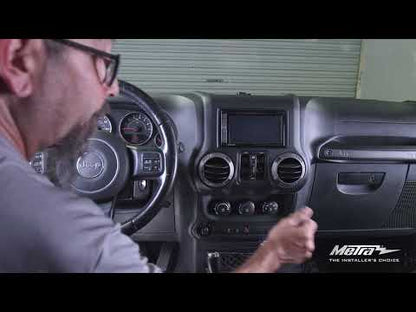 Metra DP-6511-JK Double-DIN Dash Panel for 2011-2018 Jeep Wrangler JK