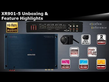 Kenwood eXcelon XR901-5 900-Watt 5-Channel Car Amplifier