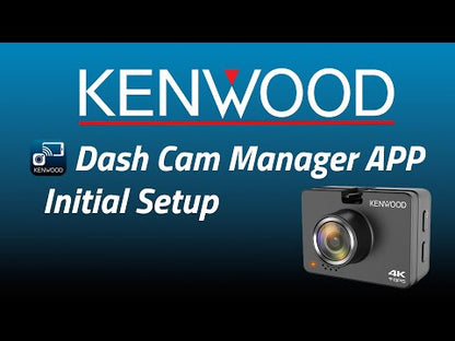Kenwood DRV-A610WDP Front and Rear 4K Dash Camera System with GPS, Wi-Fi, and 2" Display