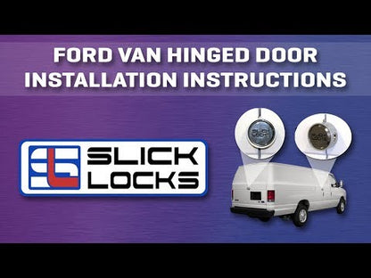 Slick Locks FD-FVK-1-TK Ford Econoline Hinged Door Complete Turn Key Kit (1992–2014) – (2) Keyed-Alike Puck Locks