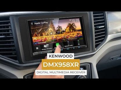 Kenwood eXcelon DMX958XR 6.8″ Digital Multimedia Receiver with Wireless CarPlay, Android Auto, HD Radio + CMOS-230LP Backup Camera
