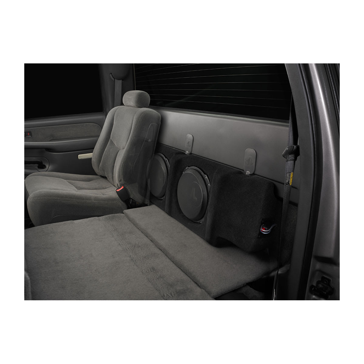 JL Audio SB-GM-SLVCRW/10TW3 Dual 10" Stealthbox 400W 4Ω 1998-2007 Chevy Silverado/GMC Sierra Crew Cab + 2007 Classic 010-03649-00 (94574)