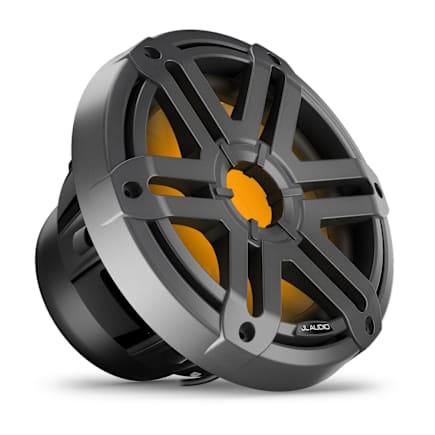 JL Audio M200 10" Gray RGB LED Sport Infinite-Baffle Marine Subwoofer, 250W RMS, 4Ω — product view 1
