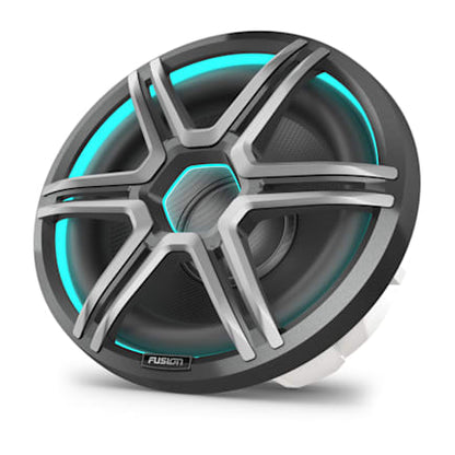 Fusion Apollo Subwoofer, 12" LED Marine Subwoofer with Sports Gray Grille — 010-02918-53 — view 2
