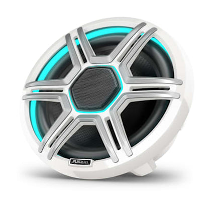 Fusion Apollo Speakers, 8.8" LED Marine Speakers with Sports White Grilles — 010-02918-21 — view 2