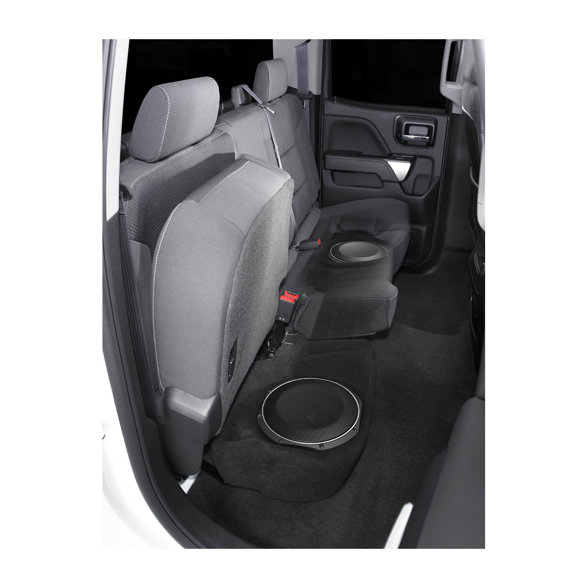 JL Audio SB-GM-SLVD/10TW1/BK 10" Stealthbox 600W 2Ω 2014–2018 Chevy Silverado & GMC Sierra Double Cab 010-03660-00 (94612)