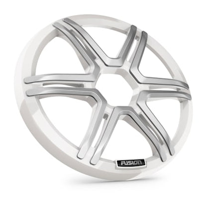Fusion Apollo Subwoofer Grille, 10" Sports White Subwoofer Grille — 010-13293-01 — view 2