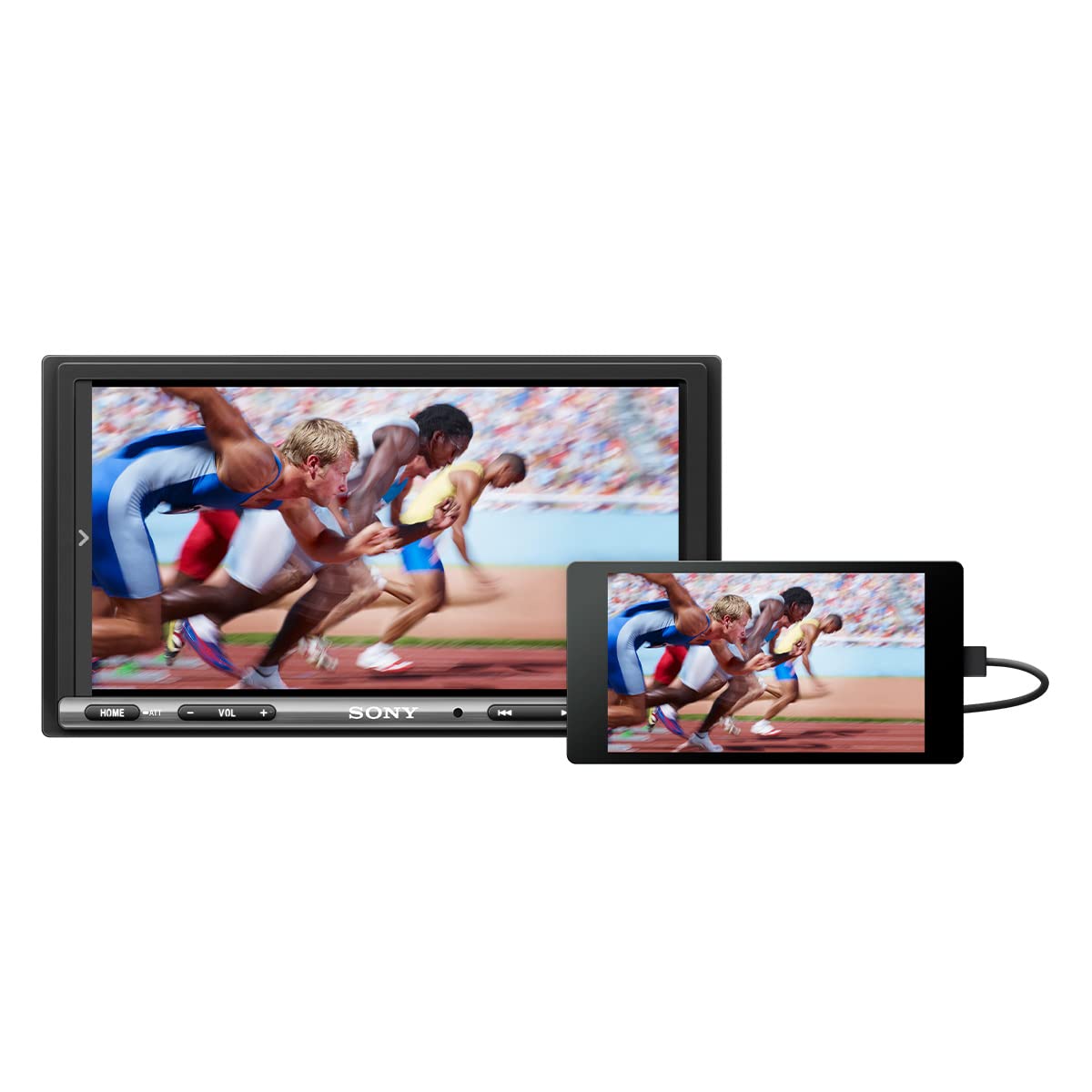 Sony XAV-AX3200 7-Inch Multimedia Receiver with Apple CarPlay/Android Auto
