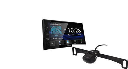 Kenwood DDX5707S 6.8″ CD/DVD Multimedia Receiver with Apple CarPlay, Android Auto, HD Radio + CMOS-230LP Low-Profile Backup Camera