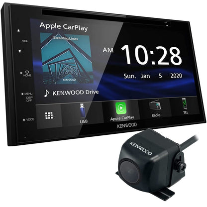Kenwood DDX5707S 6.8″ CD/DVD Multimedia Receiver with Apple CarPlay, Android Auto, HD Radio + CMOS-230 Low-Profile Backup Camera