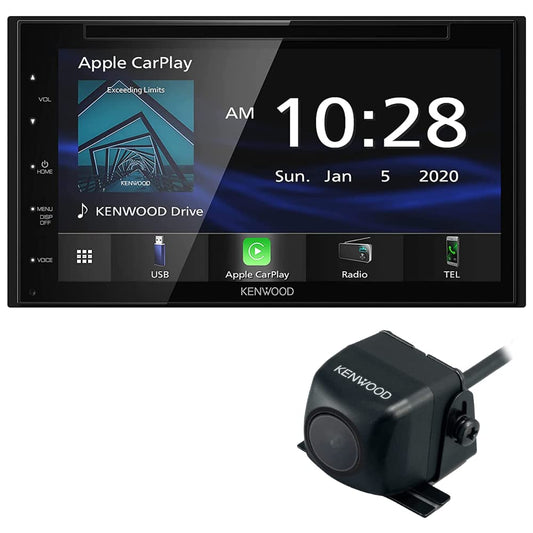 Kenwood DDX57S 6.8" DVD Car Stereo- Apple CarPlay, Android Auto + CMOS-230 Backup Camera