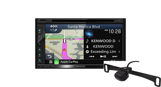 Kenwood DNX697S 6.8" Apple CarPlay Android Auto GPS Car Stereo + CMOS-230LP Backup Camera