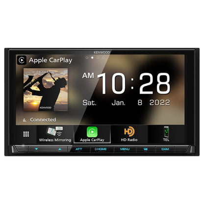 Kenwood eXcelon DMX958XR 6.8″ Digital Multimedia Receiver with Wireless CarPlay, Android Auto, HD Radio + SiriusXM SXV300V1 Tuner