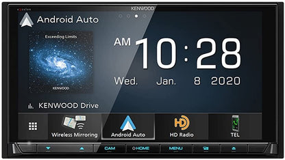 Kenwood DDX9707S 6.95" DVD Car Stereo- Wireless Apple CarPlay, Android Auto + CMOS-230 Backup Camera