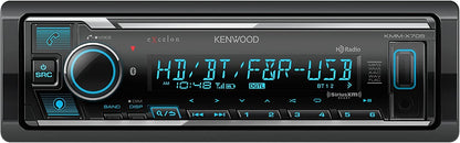 Kenwood eXcelon KMM-X705 AM FM HD Bluetooth Digital Car Stereo + SXV300V1 SiriusXM Satellite Tuner
