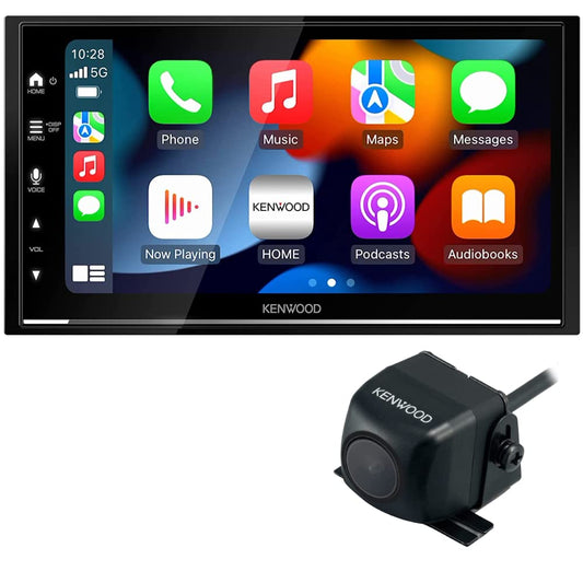 Kenwood DMX7709S 6.8" Touchscreen Car Stereo- Apple CarPlay, Android Auto + CMOS-230 Backup Camera