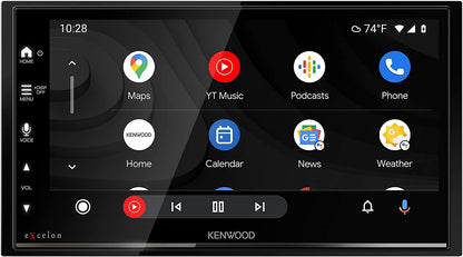 Kenwood eXcelon DMX709S 6.95" Touchscreen Car Stereo – Apple CarPlay, Android Auto + SXV300V1 SiriusXM Tuner