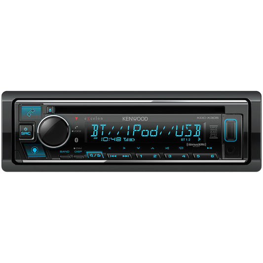 Kenwood KDC-X305 AM FM CD Bluetooth Car Stereo + Alexa Built-In