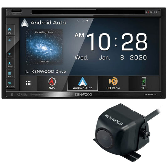 Kenwood DNX697S 6.8" Apple CarPlay Android Auto GPS Car Stereo + CMOS-230 Backup Camera