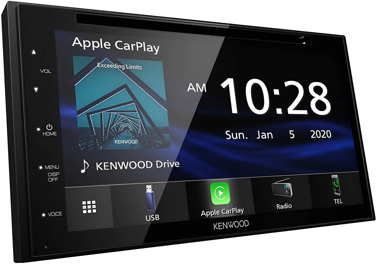 Kenwood DDX5707S 6.8" AM FM BT DVD Car Stereo- Apple CarPlay, Android Auto + CMOS-230 Backup Camera