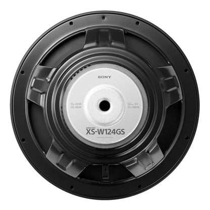Sony XS-W124GS 12" GS Series Car Subwoofer – 1800W Peak, 420W RMS, Single 4Ω, Long-Excursion Bass