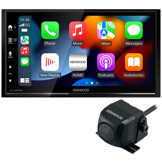 Kenwood DMX709S 6.95" Touchscreen Car Stereo- Apple CarPlay, Android Auto + CMOS-230 Backup Camera