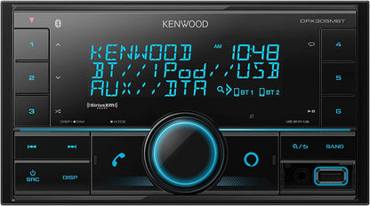 Kenwood DPX305MBT AM FM USB Digital Bluetooth Car Stereo + SXV300V1 SiriusXM Satellite Tuner