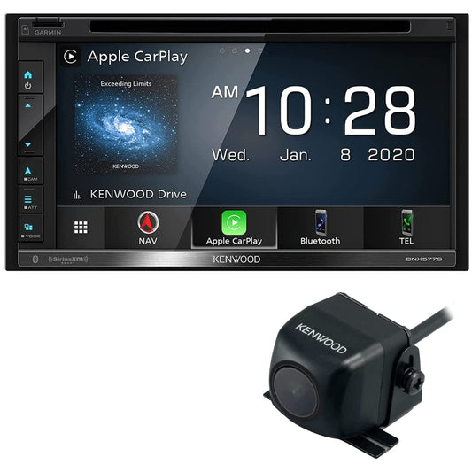 Kenwood DNX577S 6.8" Apple CarPlay Android Auto GPS Car Stereo + CMOS-230 Backup Camera