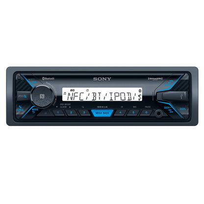 Sony DSX-M55BT Marine Digital Media Receiver – Bluetooth, USB, EXTRA BASS, Water-Resistant, SiriusXM Ready