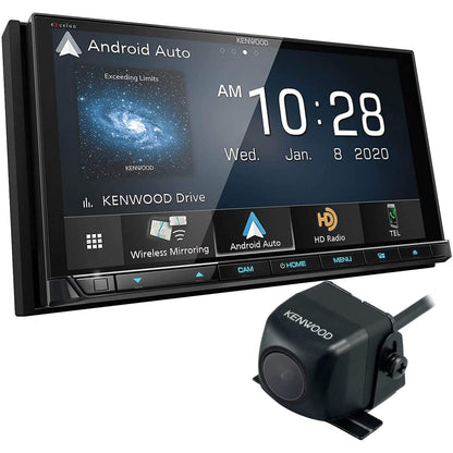 Kenwood eXcelon DDX9907XR 6.8" DVD Car Stereo- Wireless Apple CarPlay, Android Auto + CMOS-230 Backup Camera