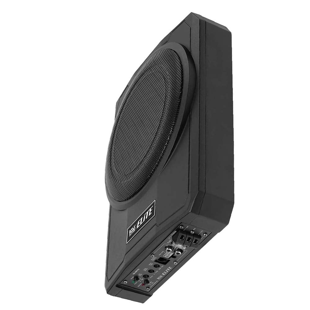 BOSS Audio SLIM10 Amplified Car Subwoofer - Low Profile, 10", Self-Contained