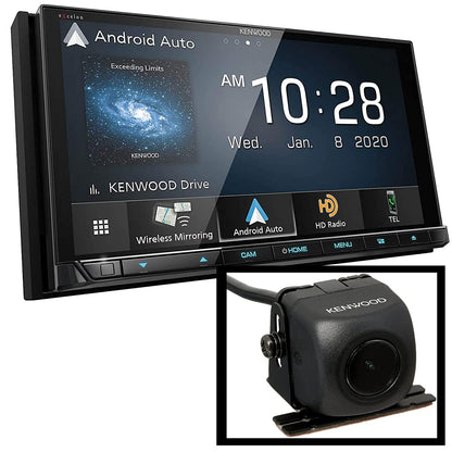 Kenwood eXcelon DDX9907XR 6.8" DVD Car Stereo- Wireless Apple CarPlay, Android Auto + CMOS-130 Backup Camera