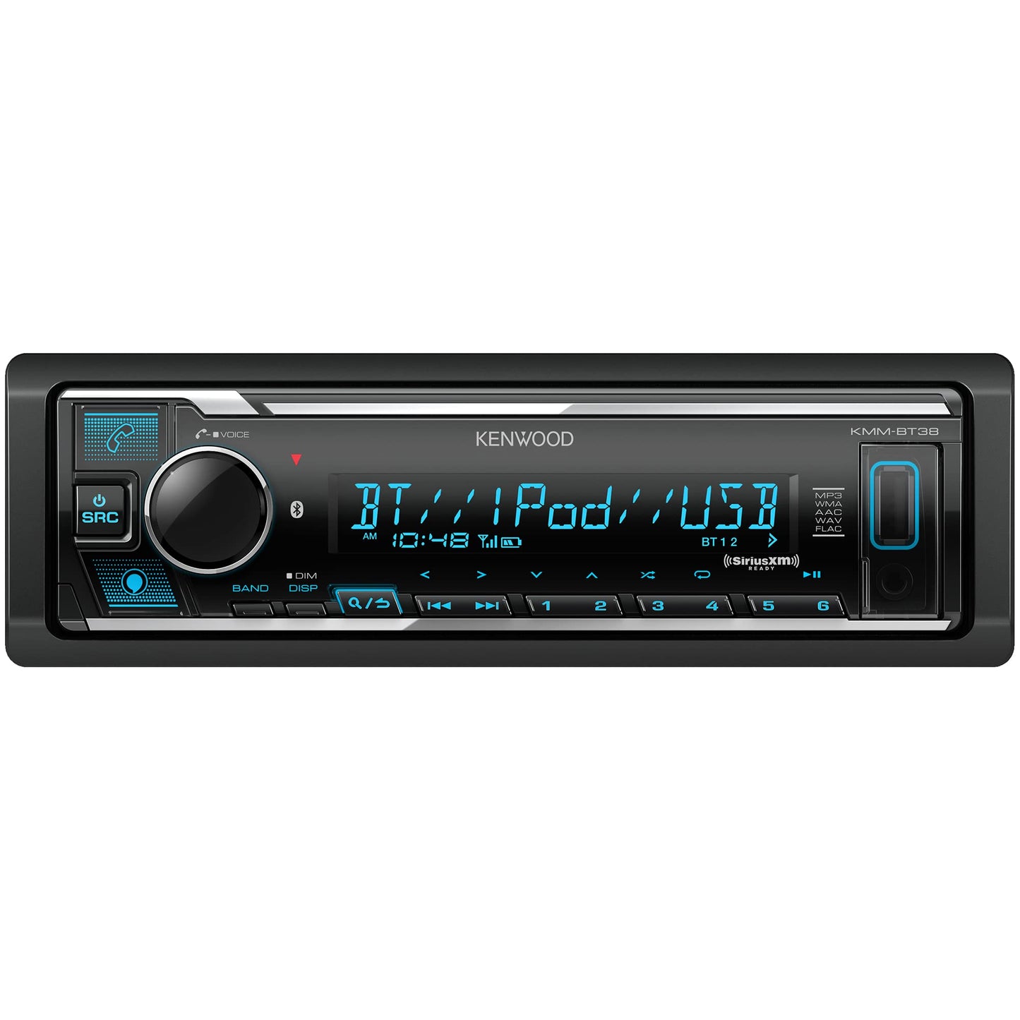 KENWOOD KMM-BT38 Bluetooth Car Stereo with USB Port, AM/FM Radio, MP3 Player,...