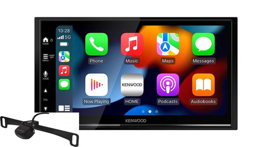 Kenwood DMX809S 6.95" Touch Screen Car Stereo-Wireless Apple CarPlay, Android Auto + CMOS-230LP Backup Camera