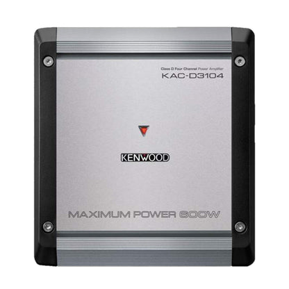 Kenwood KAC-D3104 Compact 4-Channel Class D Car Audio Amplifier 600W Max
