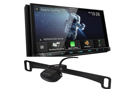 Kenwood DDX9707S 6.95" DVD Car Stereo- Wireless Apple CarPlay, Android Auto + CMOS-230LP Backup Camera