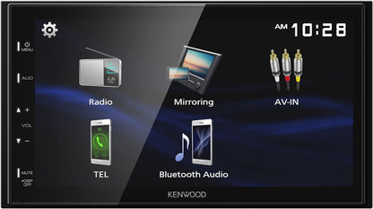 Kenwood DMX129BT 6.8" Touchscreen Bluetooth Car Stereo + CMOS-230 Rear View Camera Bundle