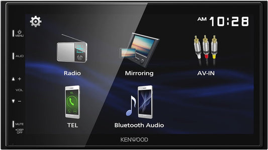 Kenwood DMX129BT 6.8" Touchscreen AM FM BT Car Stereo + CMOS-230 Rear View Camera