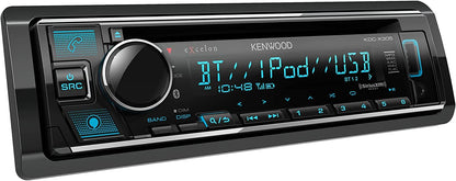 Kenwood eXcelon KDC-X305 AM FM CD Bluetooth Car Stereo + SXV300V1 SiriusXM Satellite Tuner
