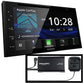 Kenwood DDX5707S 6.8" AM FM BT DVD Car Stereo- Apple CarPlay, Android Auto + SXV300V1 SiriusXM Satellite Tuner