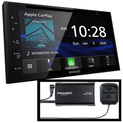 Kenwood DDX5707S 6.8″ CD/DVD Multimedia Receiver with Apple CarPlay, Android Auto, HD Radio + SiriusXM SXV300V1 Tuner
