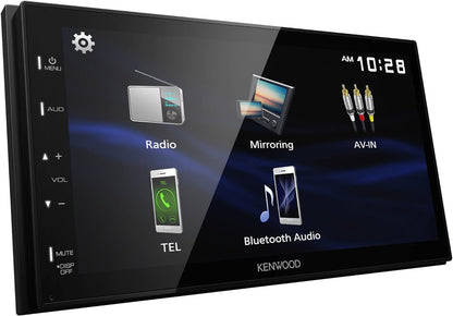 Kenwood DMX129BT 6.8" Touchscreen Bluetooth Car Stereo with AM/FM + CMOS-230LP Backup Camera Bundle