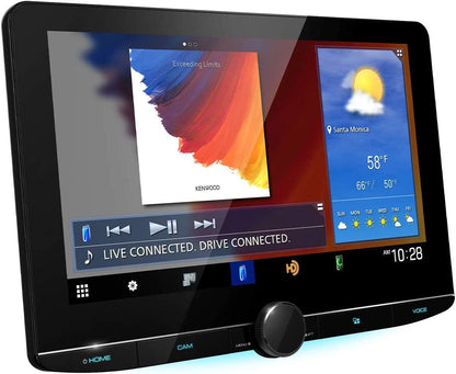 Kenwood eXcelon DMX1057XR 10.1" Wireless Apple CarPlay Android Auto Car Stereo + CMOS-230 Camera