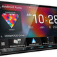 Kenwood DMX9708S 6.95" AM FM HD Bluetooth CarPlay Stereo, + SiriusXM Satellite Tuner SXV300V1