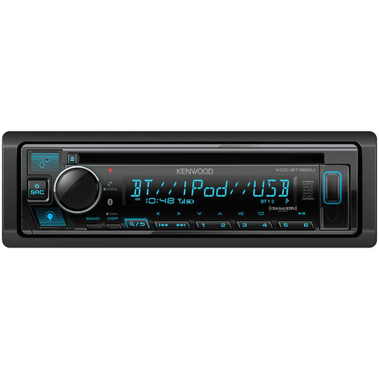Kenwood KDC-BT382U AM FM CD USB AUX Bluetooth Car Stereo + Alexa Built-In