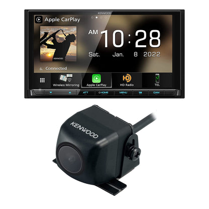 Kenwood eXcelon DMX958XR 6.8″ Digital Multimedia Receiver with Wireless CarPlay, Android Auto, HD Radio + CMOS-230 Backup Camera