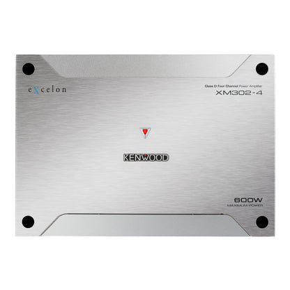 Kenwood XM302-4 Compact 4-Channel Car Amplifier – 300W RMS Total