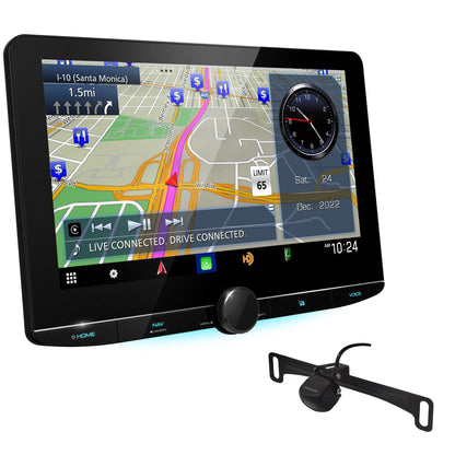 Kenwood eXcelon DNR1007XR 10.1" Wireless Apple CarPlay Android Auto Car Stereo + CMOS-230LP Backup Camera