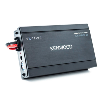 Kenwood eXcelon XM160-2 Compact 2-Channel Amplifier - Fits 2014+ Harley Davidson